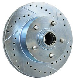 GM Brake Rotors, Plain and Cross Drilled-Gas Slotted, Front PAIR #5514