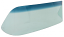 1955-59 Chevy & GMC Truck Replacement Front Windshield, Green Tint w/ Band