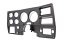 1973-74 Chevrolet / GMC Truck Dash Bezel, Black with Chrome Details