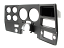 1975-77 Chevrolet / GMC Truck Dash Bezel, Black with Chrome Details