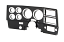 1981-83 Chevrolet / GMC Truck Dash Bezel, Black with Chrome Details