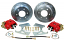 1960-62 Chevy Truck Rear Disc Brake Conversion, 6-Lug, Red Calipers