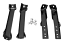 1963-66 Chevy & GMC Rear Bumper Bracket Set, Fleetside