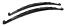 1962-67 Chevy Nova Rear Multi Leaf Springs, Pair